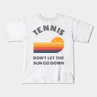 US Open Don't Let The Sun Go Down Vintage Tennis Kids T-Shirt